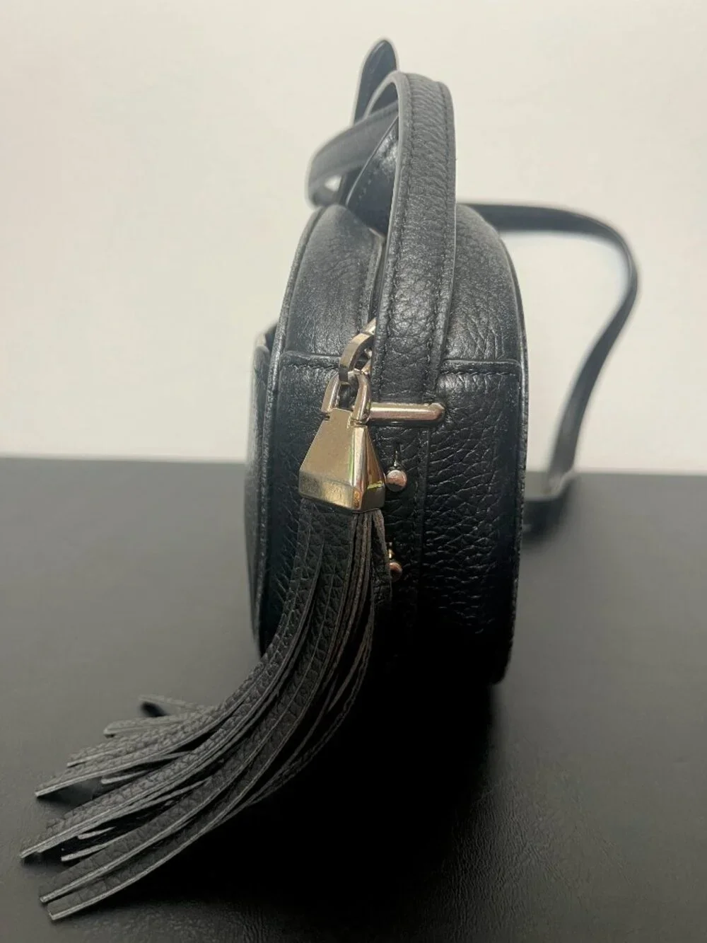 Kate Spade New York Naomi Camera Bag Crossbody Black Leather with Tassel